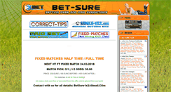 Desktop Screenshot of bet-sure.com
