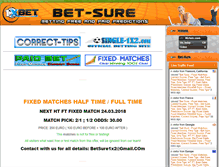 Tablet Screenshot of bet-sure.com